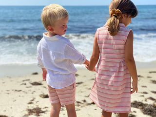 Me & Henry Red/Cream Stripe Bluepeter Sweat Shorts, Me & Henry, Boys Shorts, JAN23, Me & Henry, Me & Henry Red/Cream Stripe Bluepeter Sweat Shorts, Me & Henry Shorts, Me & Henry Sweat Shorts,