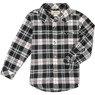 Me & Henry Black / Red / White Atwood Woven Plaid Shirt, Me & Henry, JAN23, jolly holiday sale, Me & Henry, Me & Henry Atwood Woven Plaid Shirt, Me & Henry Black / Red / White Atwood, Me & He
