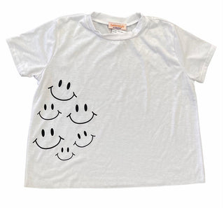 Tweenstyle by Stoopher Smiley Face Boxy Tee, Tweenstyle, Smiley Face, Smiley Face Tee, Sparkle by Stoopher, Tweenstyle, Tweenstyle by Stoopher, Top - Basically Bows & Bowties