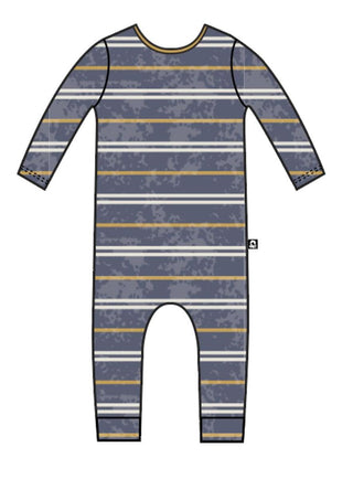 RAGS Infant Rag Romper - Bleach Stripe, RAGS, CM22, JAN23, MovingSummer2022, RAGS, RAGS Bleach Stripe, RAGS Infant Rag Romper, Rags Romper, Rags to Raches, Romper, Romper - Basically Bows & B