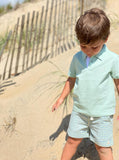 Me & Henry Starboard Pique S/S Polo in Green, Me & Henry, CM22, JAN23, Me & Henry, Me & Henry Green, Me & Henry Polo Shirt, Me & Henry SS22, Me & Henry Starboard Pique S/S Polo, Me & Hery Piq