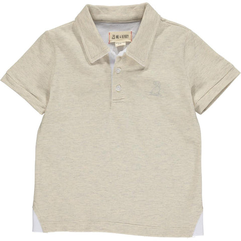 Me & Henry Starboard Pique S/S Polo in Stone, Me & Henry, cf-size-7-8y, cf-type-polo-shirt, cf-vendor-me-&-henry, CM22, JAN23, Me & Henry, Me & Henry Polo Shirt, Me & Henry SS22, Me & Henry S
