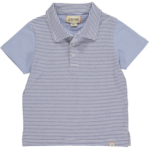 Me & Henry Halyard S/S Polo in Blue Stripe, Me & Henry, cf-size-6-7y, cf-type-polo-shirt, cf-vendor-me-&-henry, CM22, JAN23, Me & Henry, Me & Henry Blue Stripe, Me & Henry Halyard S/S Polo, M