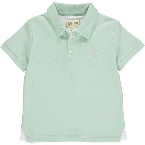 Me & Henry Starboard Pique S/S Polo in Green, Me & Henry, CM22, JAN23, Me & Henry, Me & Henry Green, Me & Henry Polo Shirt, Me & Henry SS22, Me & Henry Starboard Pique S/S Polo, Me & Hery Piq