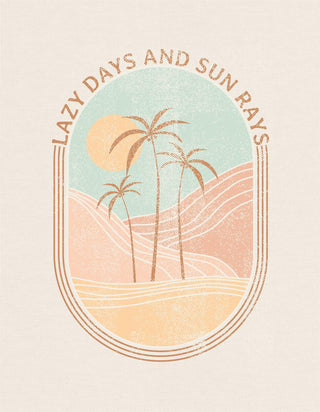 Tiny Whales Lazy Days Sunny Rays Girls Natural Crew S/S Tee, Tiny Whales, cf-size-10y, cf-size-4t, cf-size-8y, cf-type-shirt, cf-vendor-tiny-whales, CM22, Made in the USA, Tiny Whales, Tiny W