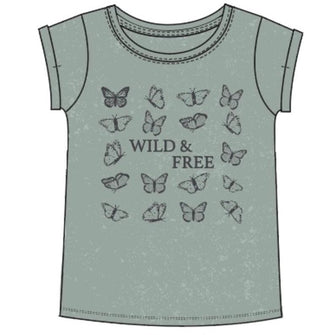 Sweet Soul Wild & Free Butterfly Roll Cuff Graphic Tee, Sweet Soul, Butterfly, cf-size-xlarge-14, cf-type-tee, cf-vendor-sweet-soul, Sweet Soul, Sweet Soul Tee, Sweet Soul Wild & Free Butterf