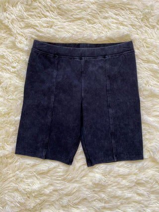 Paper Flower Optic Wash Black Biker Short - Black, Paper Flower, Biker Short, Biker Shorts, cf-size-large-12, cf-size-medium-10, cf-size-xlarge-14, cf-type-shorts, cf-vendor-paper-flower, CM2