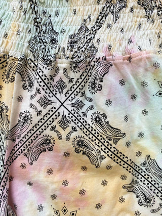 Paper Flower Tie Dye Bandana Printed Short, Paper Flower, cf-size-large-12, cf-size-medium-10, cf-size-xlarge-14, cf-type-shorts, cf-vendor-paper-flower, CM22, JAN23, Paper Flower, Paper Flow