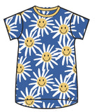 RAGS Short Sleeve Rounded Kids Tee - Smiley Daisy, RAGS, CM22, MovingSummer2022, RAGS, RAGS Kids Tee, RAGS Short Sleeve Rounded Kids Tee, Rags SS22, Rags T-shirt, Rags Tee, Rags to Raches, Sm