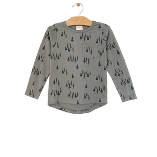 City Mouse Pocket Tee - Trees, City Mouse, City Mouse, City Mouse Boys, City Mouse Fall 2021, City Mouse Pocket Tee, City Mouse Trees, JAN23, Baby & Toddler Tops - Basically Bows & Bowties