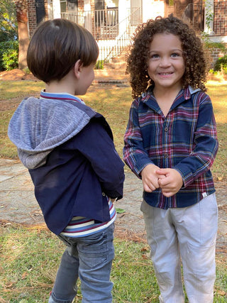Me & Henry Erin Hooded Woven Shirt - Navy Cord, Me & Henry, Boys Clothing, cf-size-3-4y, cf-size-6-7y, cf-type-sweater, cf-vendor-me-&-henry, JAN23, Me & Henry, Me & Henry Erin Hooded Woven S