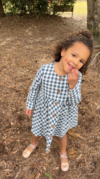 Vignette Kit Dress - Navy Plaid, Vignette, cf-size-2, cf-size-3, cf-size-4, cf-size-5, cf-size-6, cf-size-7, cf-size-8, cf-type-dresses, cf-vendor-vignette, CM22, Dress, JAN23, Navy Plaid, Vi