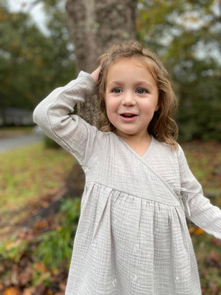 Vignette Solange Dress - Grey Dandelion, Vignette, cf-size-3, cf-size-4, cf-size-5, cf-size-6, cf-size-7, cf-size-8, cf-type-dresses, cf-vendor-vignette, CM22, Dress, Grey Dandelion, JAN23, V