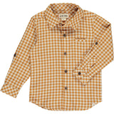 Me & Henry Atwood Woven Shirt - Gold Plaid, Me & Henry, Button Down Shirt, cf-size-5-6y, cf-type-shirt, cf-vendor-me-&-henry, CM22, Gold Plaid, JAN23, Me & Henry, Me & Henry Atwood Woven Shir