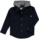 Me & Henry Erin Hooded Woven Shirt - Navy Cord, Me & Henry, Boys Clothing, cf-size-3-4y, cf-size-6-7y, cf-type-sweater, cf-vendor-me-&-henry, JAN23, Me & Henry, Me & Henry Erin Hooded Woven S