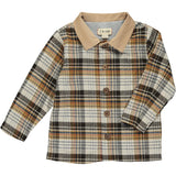 Me & Henry Lumberjack Shirt - Cream / Navy / Mustard Plaid, Me & Henry, Burgundy, Button Down Shirt, cf-size-3-4y, cf-size-4-5y, cf-size-6-7y, cf-size-7-8y, cf-size-8-9y, cf-type-shirt, cf-ve