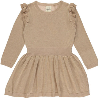Vignette Carrie Dress - Gold, Vignette, cf-size-3, cf-size-7, cf-size-8, cf-type-dresses, cf-vendor-vignette, CM22, Dress, Gold, Gold Sparkle Dress, JAN23, Vignette, Vignette AW22, Vignette C
