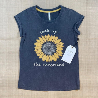 Sweet Soul Soak Up The Sunshine S/S Tee, Sweet Soul, Sunflower, Sweet Soul, Sweet Soul  S/S Tee, Sweet Soul Soak Up The Sunshine S/S Tee, Tween, Tween Clothing, Tween Girl, Tee - Basically Bo
