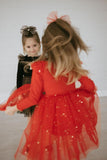 Petite Hailey Star Frill Tutu Dress - Red, Petite Hailey, Birthday Girl, Birthday Girl Outfit, Christmas Dress, Holiday Dress, Petite Hailey, Petite Hailey Long Sleeve Dress, Petite Hailey St