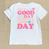 Paper Flower Smile This is a Good Day Tee, Paper Flower, Paper Flower, Smile This is a Good Day, SS23, Shirts & Tops - Basically Bows & Bowties