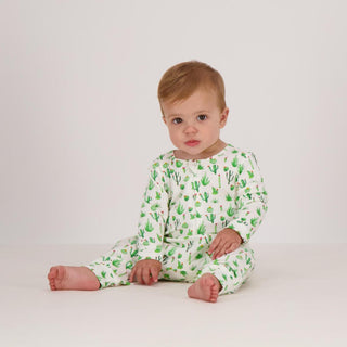 Tickety Boo Prickly Cactus Long Bamboo Zipper Romper, Tickety Boo, Arizona, Cactus, Cactus Romper, Long Bamboo Zipper Romper, Prickly Cactus, Tickety Boo, Tickety Boo Clothing, Tickety Boo Ro