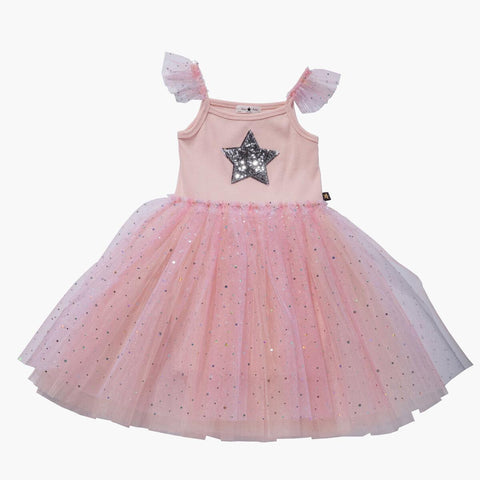 Petite Hailey Frill Tutu Dress - Peach Pink, Petite Hailey, Birthday Girl, Birthday Girl Outfit, cf-size-18-months, cf-type-dresses, cf-vendor-petite-hailey, Daisy Tutu, Frill Tutu Dress, Pea