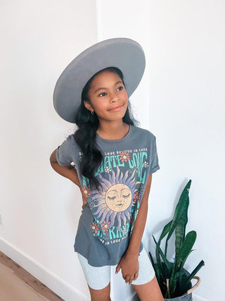 Paper Flower Radiate Love Graphic Tee, Paper Flower, cf-size-medium-8-10, cf-size-small-7, cf-size-xlarge-14, cf-type-shirts-&-tops, cf-vendor-paper-flower, Paper Flower, Radiate Love, SS23, 