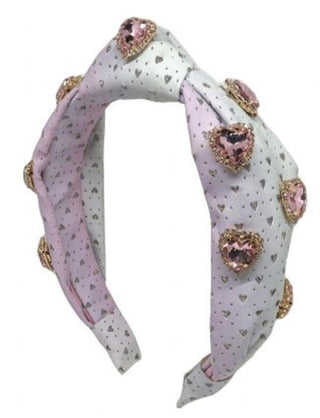 Bari Lynn Heart Rhinestone Embellished Knot Headband - Cotton Candy, Bari Lynn, Bari Lynn, Bari Lynn Headband, Bari Lynn Headbands, Bari Lynn Heart Rhinestone Embellished Knot Headband, Bari 