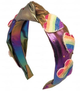 Bari Lynn Rainbow Beaded Heart Patch Headband, Bari Lynn, Bari Lynn, Bari Lynn Beaded Heart Patch Headband, Bari Lynn Headband, Bari Lynn Headbands, Beaded Heart Patch Headband, cf-type-headb