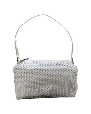 Bari Lynn Crystal Net Handbag - White, Bari Lynn, Bari Lynn, Bari Lynn Bag, Bari Lynn Handbag, Bari Lynn Purse, cf-type-handbag, cf-vendor-bari-lynn, Crystal Net Handbag, Little Girls Purse, 