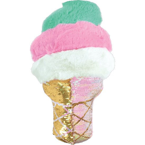 Iscream Swirl Ice Cream Cone Reversible Sequin Pillow, Iscream, Cyber Monday, EB Girls, Flip Sequin Ice Cream, Flip Sequin Pillow, Gifts for Girls, Gifts for Tween, Ice Cream Pillow, iScream,