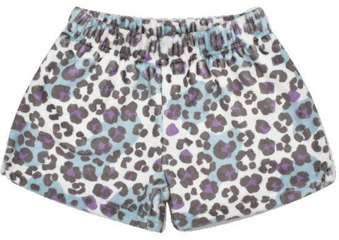 Iscream Snow Leopard Plush Shorts, Iscream, Animal Print, Cyber Monday, Els PW 8258, End of Year, End of Year Sale, Fleece Shorts, Gifts for Tween, Girls Sleep Shorts, iscream, Iscream Plush 