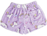 Iscream Unicorn Wishes Plush Shorts, Iscream, Cyber Monday, Els PW 5060, Els PW 8258, End of Year, End of Year Sale, Fleece Shorts, Gifts for Tween, Girls Sleep Shorts, iscream, iscream short