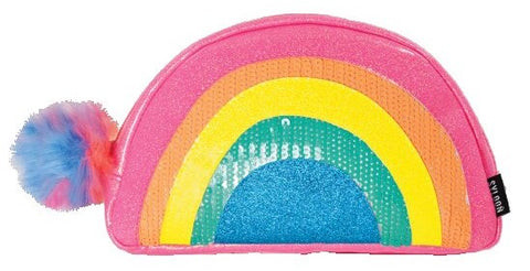 Iscream Rainbow Small Cosmetic Bag, Iscream, Camp Gift, EB Girls, Iscream, Iscream Cosmetic Bag, Iscream Rainbow, Iscream Rainbow Small Cosmetic Bag, Iscream Sequin Rainbow Small Cosmetic Bag