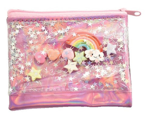 Iscream Rainbow Floating Charm Coin Purse, Iscream, Camp Gift, Els PW 8258, End of Year, End of Year Sale, Floating Charm Coin Purse, Iscream, Iscream Coin Purse, Iscream Rainbow, Iscream Rai