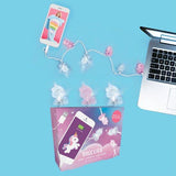 Iscream Unicorn Light-Up String Charger, Iscream, Cell Phone Accessory, cf-type-selfie-light, cf-vendor-iscream, Els PW 5060, Isceam Unicorn, Iscrea, iscream, Iscream Light-Up String Charger,
