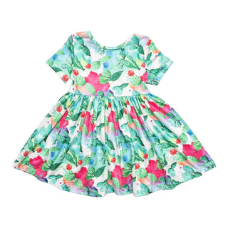 Mila & Rose Cactus Flower S/S Twirl Dress, Mila & Rose, Cactus Dress, Cactus Flower S/S Twirl Dress, Mila & Rose, Mila & Rose Twirl Dress, Mila and Rose, Dress - Basically Bows & Bowties