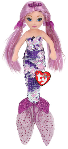 Ty Small Reversible Sequin Mermaid - Lorelei, Ty Inc, cf-type-stuffed-animal, cf-vendor-ty-inc, Cyber Monday, Flip Sequin Ty, Flippable Sequin, Flippable Sequin Mermaid, Mermaid, Mermaid Ty, 
