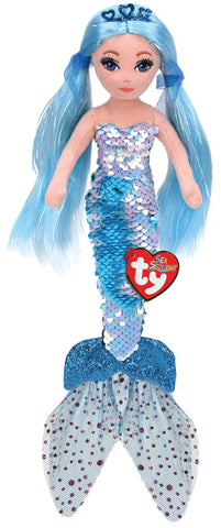Ty Small Reversible Sequin Mermaid - Indigo, Ty Inc, cf-type-stuffed-animal, cf-vendor-ty-inc, Cyber Monday, Flip Sequin Ty, Flippable Sequin, Flippable Sequin Mermaid, Mermaid, Mermaid Ty, R