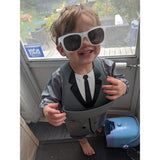 Tiny Tux Kid Cover Bib, KidDazzle, Apron, Bib, Full Cover Bib, Kid Dazzle, KidDazzle, KidDazzle Tiny Tux Kid Cover Bib, Silicone Bib, Bibs - Basically Bows & Bowties