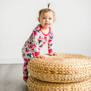 Little Sleepies Roses Bamboo 2pc Pajama Set, Little Sleepies, Bamboo Pajama, Bamboo Pajama Set, Bamboo Pajamas, Bestaroo Pajamas, CM22, Little Sleepies, Little Sleepies Bamboo, Little Sleepie
