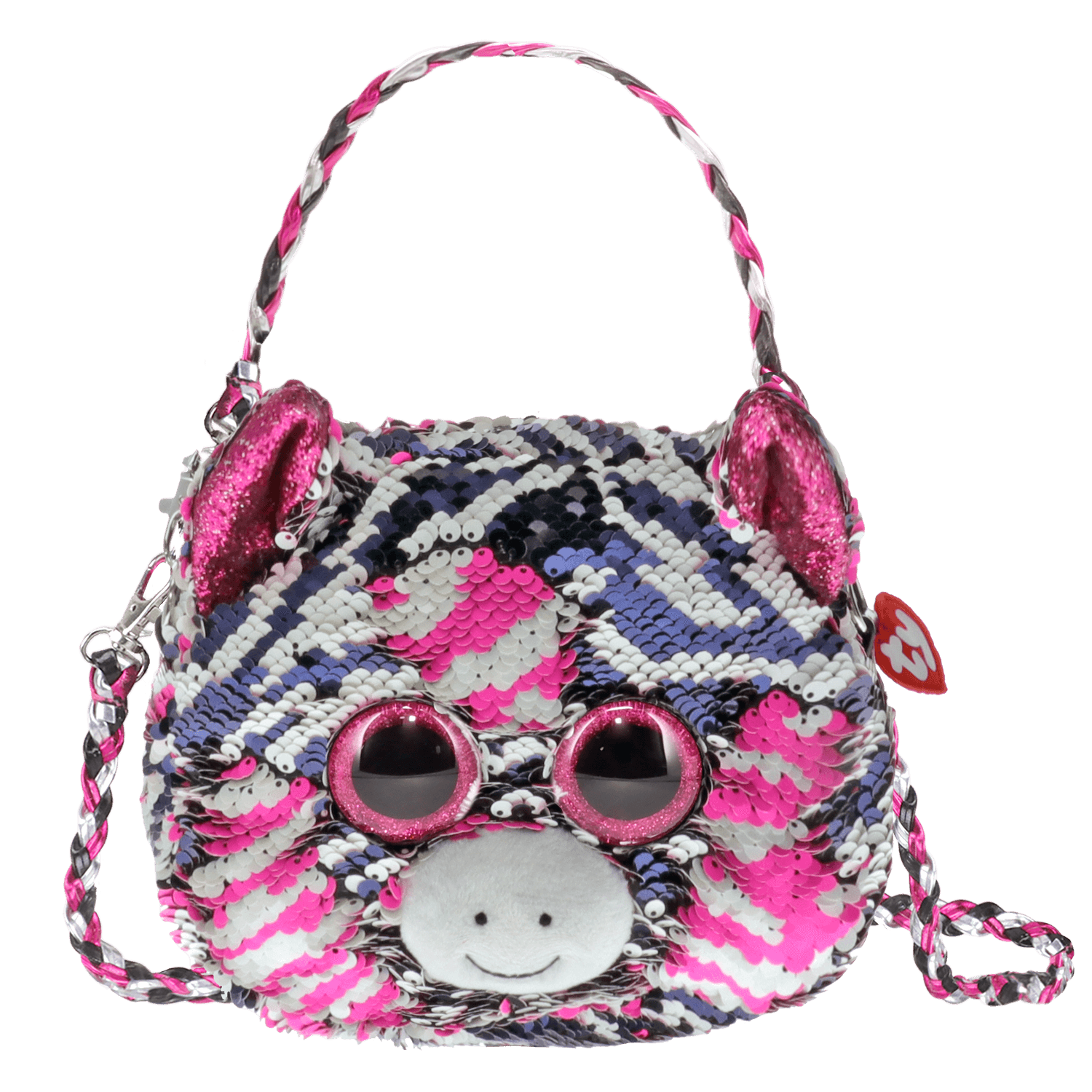 Ty Zoey the Zebra Reversible Sequin Purse Basically Bows Bowties