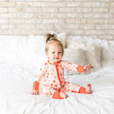 Little Sleepies Hearts Convertible Romper/Sleeper, Little Sleepies, Bamboo Pajama, Bamboo Pajama Set, Bamboo Pajamas, Bestaroo Pajamas, CM22, Coverall, Footie, Little Sleepies, Little Sleepie