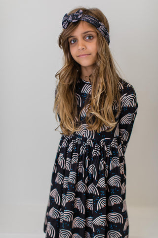 Mila & Rose Midnight Rainbow Twirl Dress, Mila & Rose, Mila & Rose, Mila & Rose Midnight Rainbow, Mila & Rose Midnight Rainbow Twirl Dress, Mila & Rose Twirl Dress, Mila and Rose, Rainbow, Ra