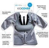 Tiny Tux Kid Cover Bib, KidDazzle, Apron, Bib, Full Cover Bib, Kid Dazzle, KidDazzle, KidDazzle Tiny Tux Kid Cover Bib, Silicone Bib, Bibs - Basically Bows & Bowties