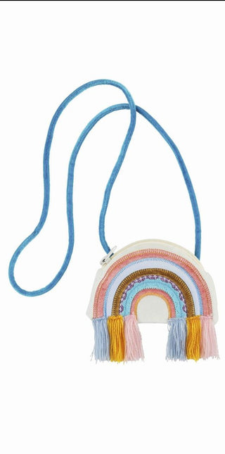Mud Pie Rainbow Purse, Mud Pie, cf-type-handbag, cf-vendor-mud-pie, CM22, JAN23, Little Girls Handbag, Little Girls Purse, Mud Pie, Mud Pie Purse, Mud Pie Rainbow Purse, Rainbow, Rainbow Hand