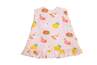 Angel Dear Pink Pool Floaties Muslin Ruffle Top & Bloomer Set, Angel Dear, angel Dear, Angel Dear Flamingo Ruffle Top & Bloomer Set, Angel Dear Pink Pool Floaties, Angel Dear Pink Pool Floati