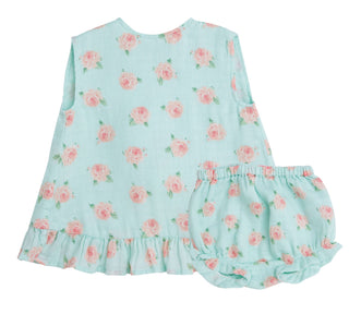 Angel Dear Petite Rose Muslin Ruffle Top & Bloomer Set, Angel Dear, angel Dear, Angel Dear Petite Rose, Angel Dear Petite Rose Muslin Ruffle Top & Bloomer Set, Angel Dear Petite Rose Ruffle T