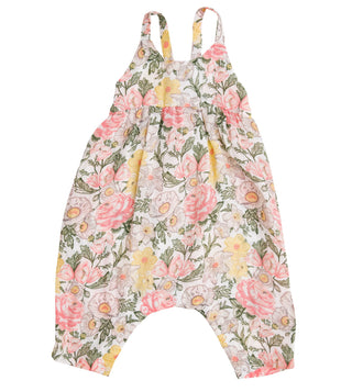 Angel Dear Traditional Floral Tie Back Romper, Angel Dear, Angel Dear, Angel Dear Romper, Angel Dear Spring 2021, Angel Dear Traditional Floral, Angel Dear Traditional Floral Tie Back Romper,