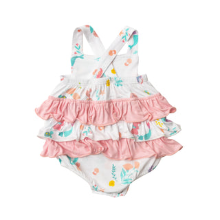 Angel Dear Mermaids Ruffle Bubble, Angel Dear, Angel Dear, Angel Dear Bubble, Angel Dear Mermaids, Angel Dear Romper, Angel Dear SS22, Bubble, Bubble Romper, CM22, JAN23, Mermaids, Sunsuit, R